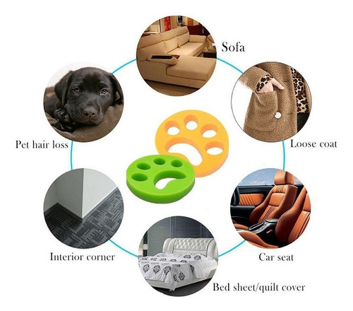 I Removedor De 8 Piezas Lavadora De Pelo Reutilizable