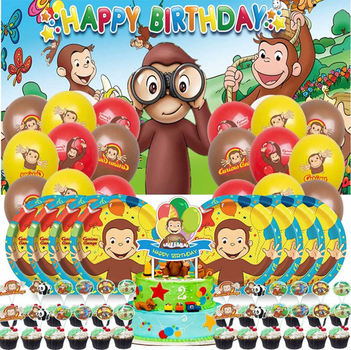 Curious Monkey George - Suministros Para Fiestas, Decoracion