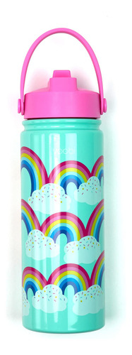 Yoobi Rainbow Sprinkles - Botella De Agua 18 Onzas Con Pop