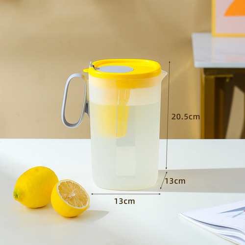 Jarro De Plástico Com Tampa E Alça 2200ml Compatível Com