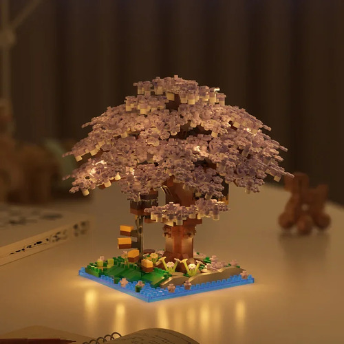 Blocos De Lego Compatíveis Com Jihui M3079 Cherry Tree House