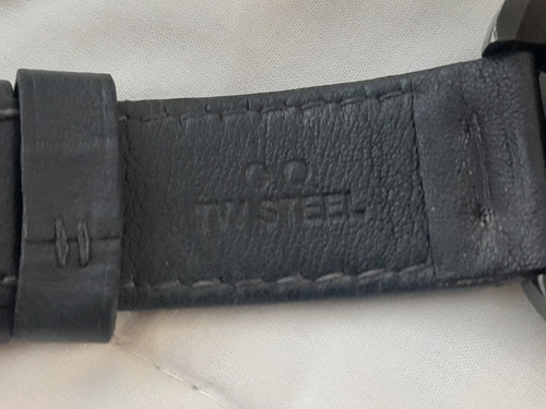 Reloj De Pulsera Tw Steel Crono Piel Todo Original Negro Negro Negro (Usado)