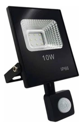 3 Foco Led Con Sensor De Movimiento 10w Ip66 Exterior