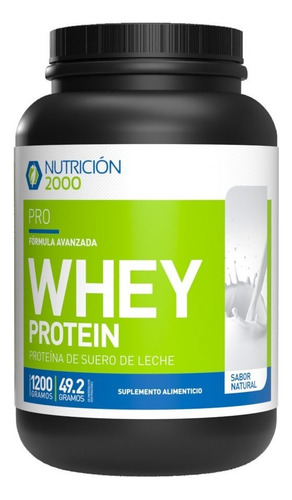 Whey Protein Formula Av 1200g Nutricion 2000 Sabor Natural