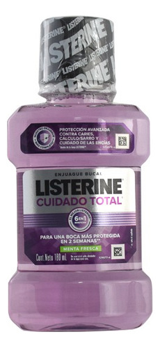 Enjuague Bucal Listerine Cuidado Total Frasco Con 180 Ml