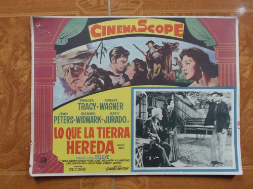 Vintage Lobby Card De Spencer Tracy, Lo Que La Tierra Hereda