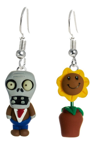 Aretes De Zombie Y Girasol