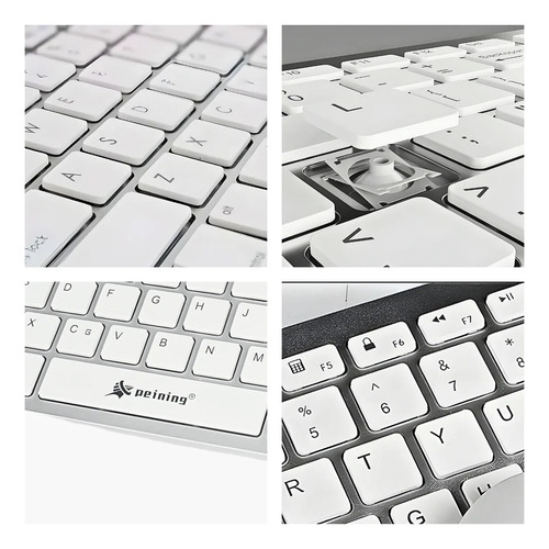 Teclado 60% Sem Fio Bluetooth Qwerty Membrana Ergonomico