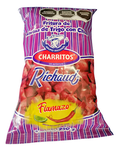 Charritos Richaud Flamazo 1 Pack 4 De 250 G 100% Campechano