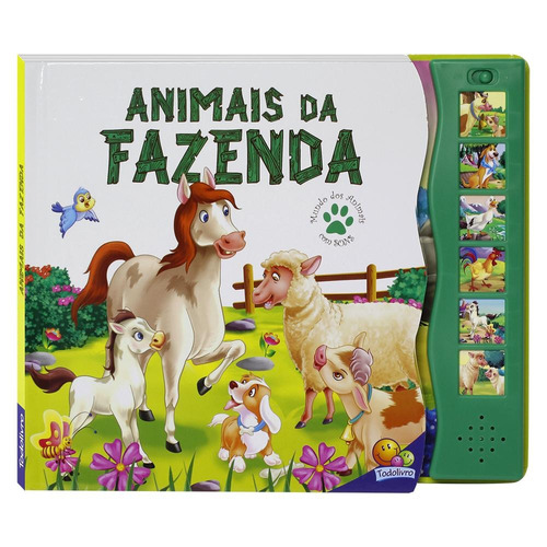 Mundo dos Animais com Sons: Animais da Fazenda, de Little Pearl Books. Editora Todolivro Distribuidora Ltda. em português, 2018