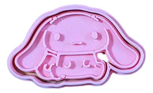 Cortantes Con Sello 4cm Kitty Sanrio Kuromi Galletitas 6u Rosa