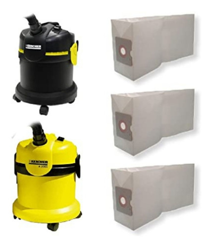 Saco Descartável Aspirador Pó Karcher A2003 A2004 C/ 03 Un.