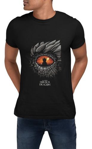 Polera House Of Dragons Casa De Dragones Ojo Estampada 