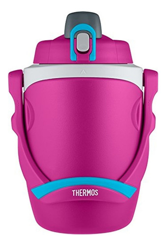 Botella Termo Marca Thermos 1,9l Deportivo 12hs Frio Real ! Color Rosa Con Azul