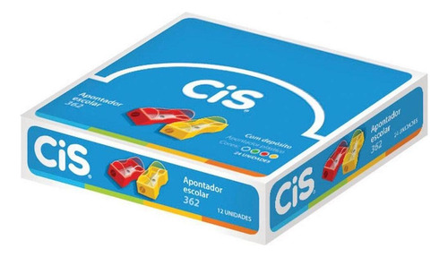 Apontador Com Deposito Cis Pequeno Plastico Cores