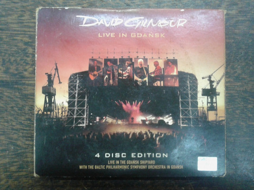 Imagen 1 de 9 de David Gilmour * Live In Gdansk * 4 Dvd * Original *