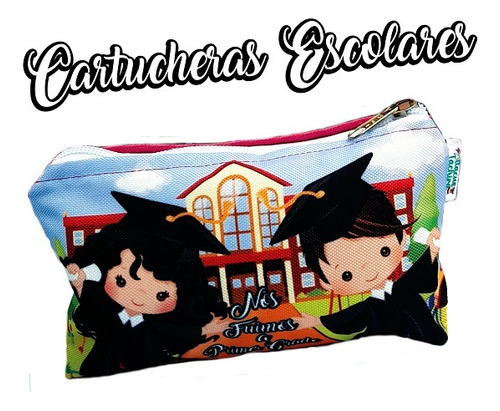 Cartuchera Sublimada Personalizada Cotillon Graduacion  X3 