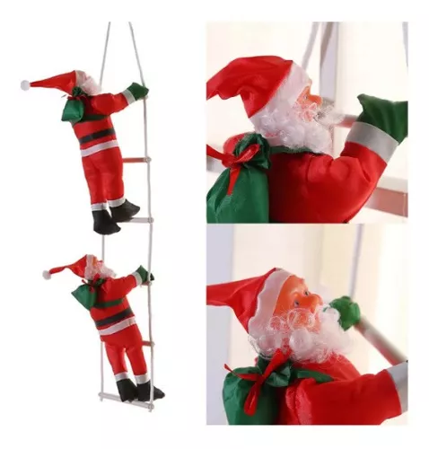 Boneco Papai Noel em Pé Vermelho e Marrom Segurando Lanterna e Coração 90cm  - Ref 73581001 D&A - CCS Decorações