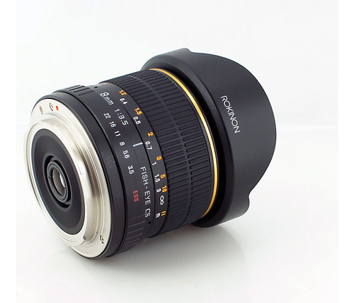 Rokinon Fe8m-c 0.315 In F3.5 Fisheye Lente Fija Para - Negr. Color Negro