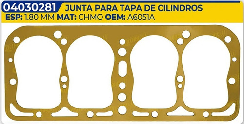 Ford A 1928 1929 1930 1931 - Junta Tapa Cilindros Cicc