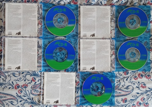 Lote 5 Mini Disc Cd-r Maxell 210 Mb 24 Min Virgens