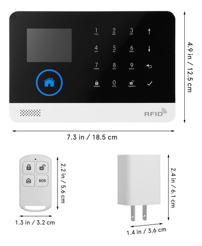 Kit Sistema De Seguridad Alarma Hogar Y Sensor Wifi Y Gsm