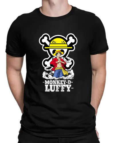 Camiseta Luffy One Piece  Hombre Algodón M1