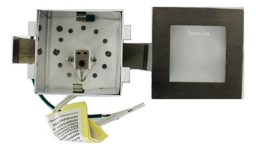 Plafon Empotrado Techo Led Decorativo Tecnolite Color Gris