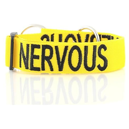 Collar Amarillo  Nervioso  Perro, Lxxl Semi-ahorque, Pr...