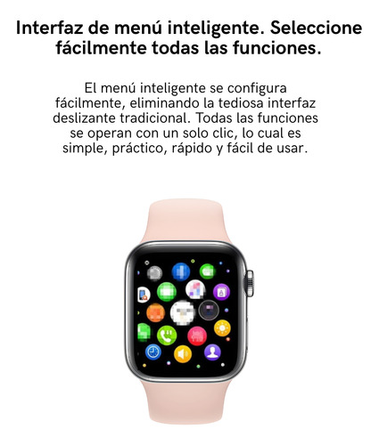 Reloj Inteligente Smartwatch T500+ Pro Color Rosa Rosa