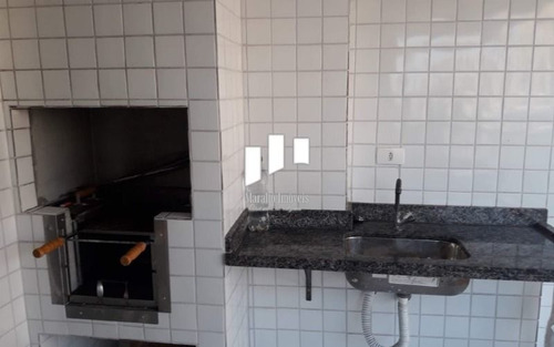 Apartamento 2 Dormitórios Com Sacada Gourmet Na Tupi Em Praia Grande Sp.