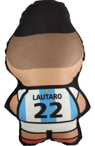 Peluche - Lautaro Martinez - 27 Cm - Campeones - Lucky One