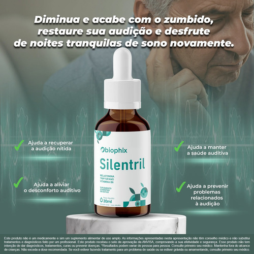 3 Silentril 30ml Original - Loja Oficial - Envio Imediato Silen Tril
