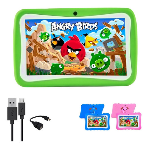 Tablet Kids 7 Para Chicos Android Niños Wifi Quadcore Color Verde