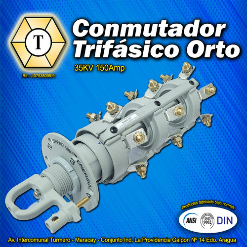 Conmutador Trifasico 150amp Para Transformadores 