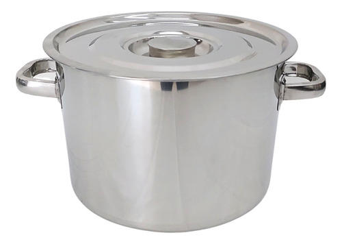 Caçarola De Inox Panela 30cm 12 Litros Baixa Rasa Oferta