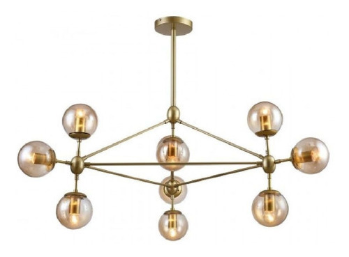 Lustre Pendente Volans Dourado Pd7712-10.000 110V/220V