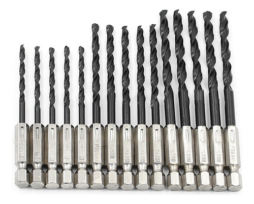 Kit De Brocas, Brocas Twistdrill, Vástago Hss De 1/4 Pulgada