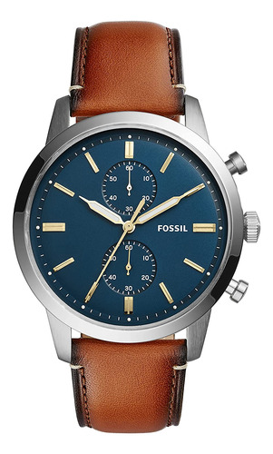 Reloj Para Hombre Fossil Townsman, Cronografo, Correa En Cue