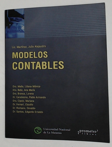 Modelos Contables  - Martinez, Julio Alejandro