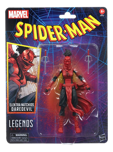 Daredevil Elektra Legends Series Spiderman Caja Retro (Reacondicionado)