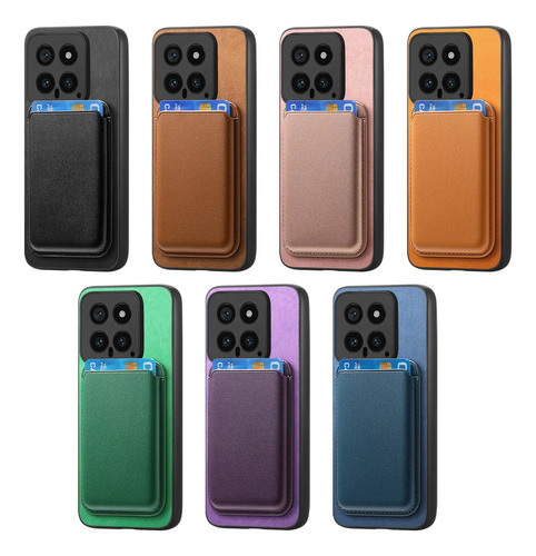 Funda Tipo Cartera De Piel Magnética Soltada 2 En 1 Para