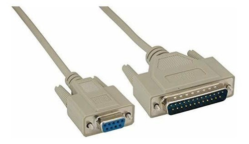 Cable Leader Db9 Hembra Db25 Macho Nulo Modem 15 Pie 1 