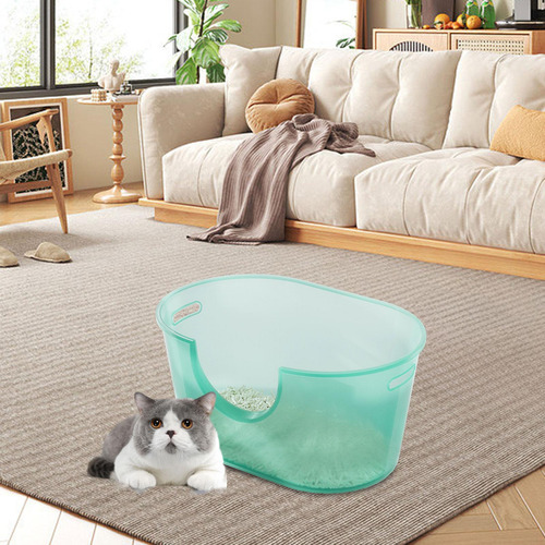 Gatos Abiertos Bolsas Para Gatitos De Baño, Verde