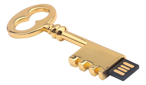 Imagen 4 de 6 de Flash Drive Pendrive De Almacenamiento Forma Llave Retro