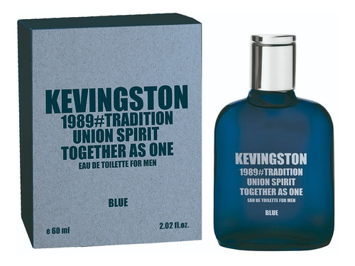 Perfume Kevingston 1989 Blue Hombre X60ml  Regalo 