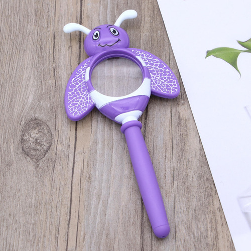 Lupa Portátil De Plástico Con Dibujos Animados Kids Detectiv