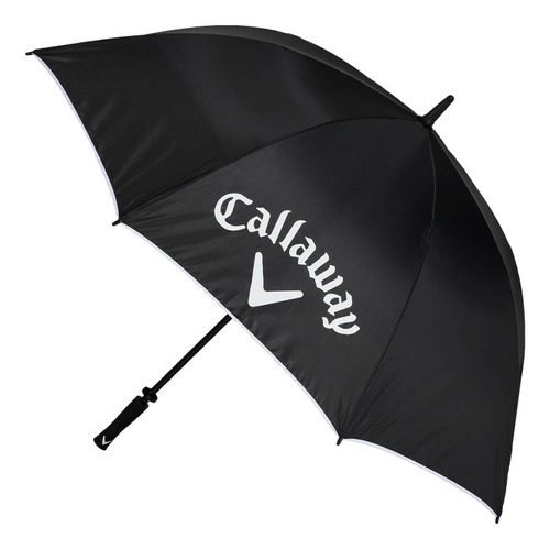 Paraguas De Golf Callaway 60 Logo Umbrella - Color Negro Diseño De La Tela Liso