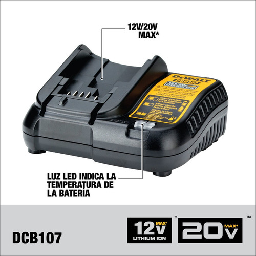 Combo Rotomartillo Y Llave De Impacto 20v Dewalt Color Amarillo