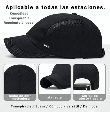 Gorra De Visera Cómoda Deportes Respirable Al Aire Libre